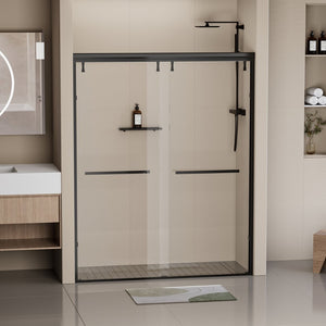 English Elm Hardware Aluminum Alloy Shower Door Fittings Matte Black Modern Bath Accent W1920P218047