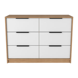 English Elm Kaia 4-Drawer Dresser - Modern Pine/White Storage Solution For Bedrooms With Stylish Cabinets B070S00015