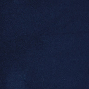 English Elm Retro Coriana Velvet Accent Chair in Navy with Antique Gray Rubberwood Frame — Modern Retro Charm, Plush Seating B011P182643