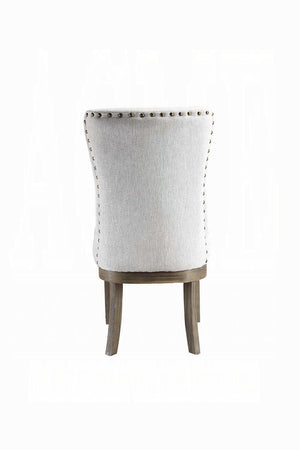 English Elm Grey Modern Chrome Side Chairs Set of 2 — Padded Faux Leather Seats, Sleek Metal Legs for Dining Comfort and Style Grey B062P182768