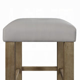 English Elm Grey and Oak Counter Height Stools (Set Of 2)