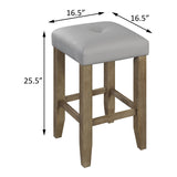 English Elm Grey and Oak Counter Height Stools (Set Of 2)