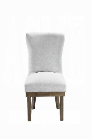 English Elm Grey and Salvage Grey Wingback Side Chairs With Nailhead Trim (Set Of 2)