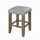 English Elm Grey and Oak Counter Height Stools (Set Of 2)