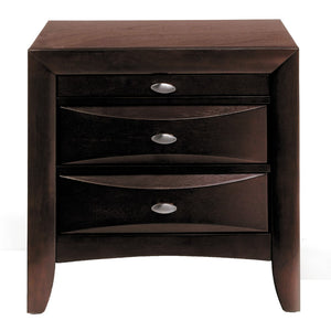 English Elm Espresso 2-Drawer Nightstand