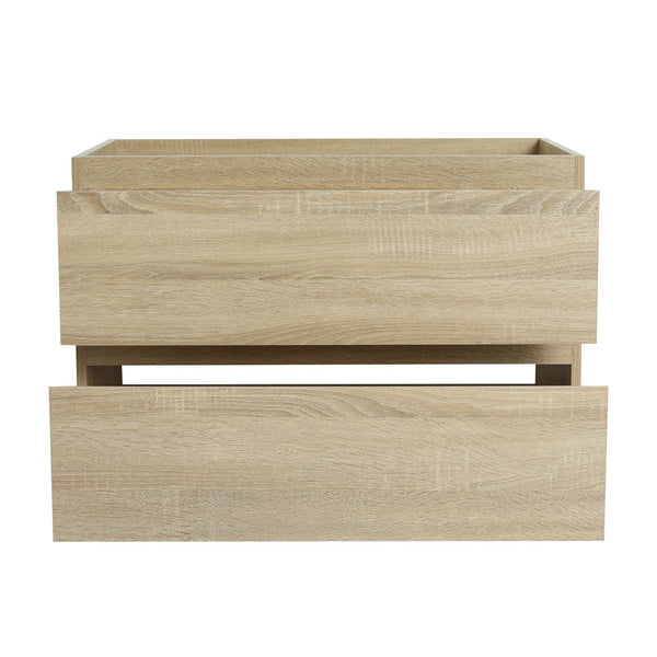 English Elm 30" Wall-Mounted Bathroom Vanity With Modern Resin Sink, Soft-Close Drawers, And Eco-Friendly Design W999S00197