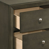 English Elm Grey 2-Drawer Nightstand