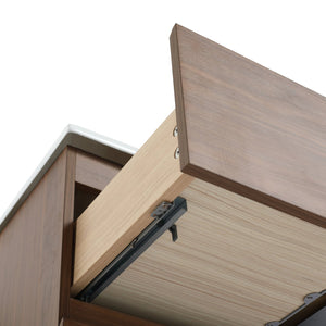 English Elm 30" Wall-Mounted Bathroom Vanity With Ceramic Sink, Soft-Close Drawers, Eco-Friendly Design & Style W999S00165