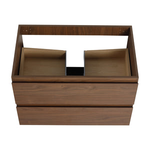 English Elm 30" Wall-Mounted Bathroom Vanity With Resin Sink, Soft-Close Drawers & Eco-Friendly Design Options W999S00200