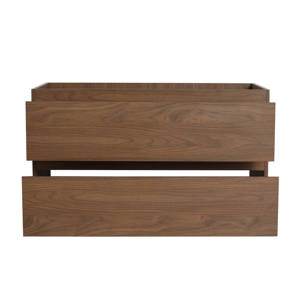 English Elm 36" Wood Grain Bathroom Vanity with Thick Resin Sink, 2 Soft-Close Drawers, KD Eco Plywood Finish W999S00201