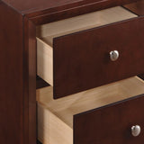 English Elm Brown Cherry 2-Drawer Nightstand