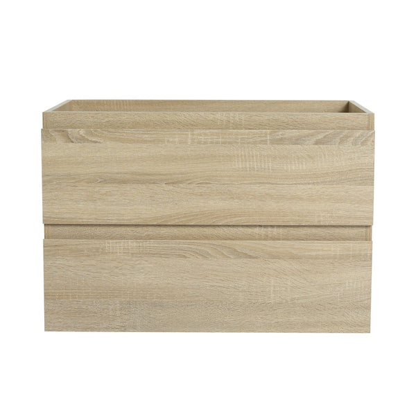 English Elm 30" Modern Wall-Mounted Bathroom Vanity With Durable Ceramic Sink & Soft-Close Drawers For Style W999S00168