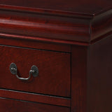 English Elm Cherry 2-Drawer Nightstand