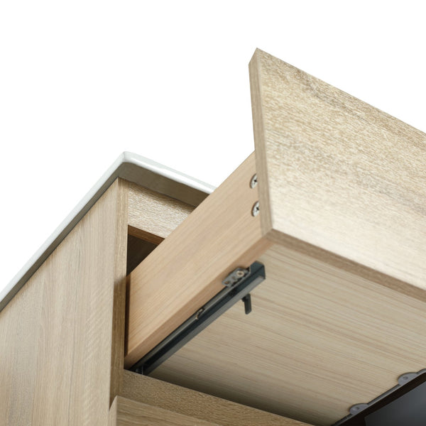 English Elm 30" Modern Wall-Mounted Bathroom Vanity With Durable Ceramic Sink & Soft-Close Drawers For Style W999S00168
