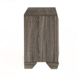 English Elm Weathered Grey Grain 2-Drawer Nightstand