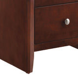 English Elm Brown Cherry 2-Drawer Nightstand