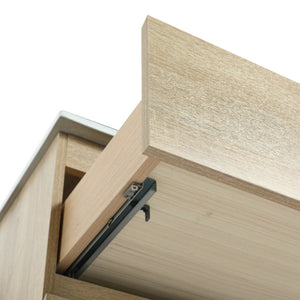 English Elm 36" Wall-Mounted Bathroom Vanity Cabinet with Wood Grain Finish, Soft-Close Drawers, Water-Resistant Plywood Light Oak W999P174700