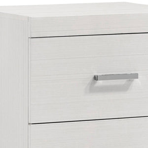 English Elm White 2-Drawer Nightstand with Dovetail English Drawers, 3/4 Extension & Metal Glides, Classic Elegance B062P181342