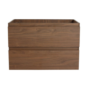 English Elm 30" Wall-Mounted Bathroom Vanity With Ceramic Sink, Soft-Close Drawers, Eco-Friendly Design & Style W999S00165
