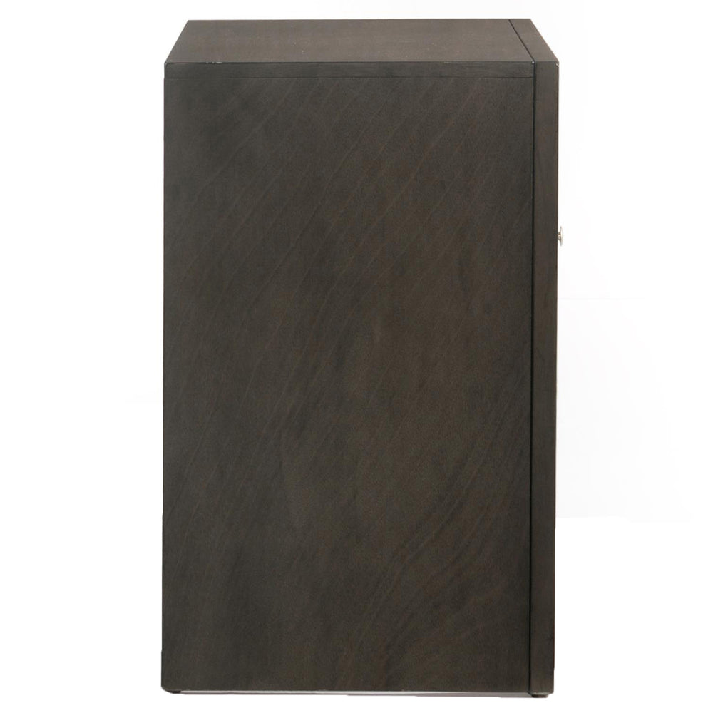 English Elm Grey Oak Two-Drawer Nightstand with Top Tray, Spacious Storage, Stylish Oak Finish for Bedroom (98) B062P181317