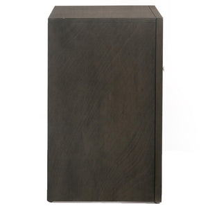 English Elm Grey Oak Two-Drawer Nightstand with Top Tray, Spacious Storage, Stylish Oak Finish for Bedroom (98) B062P181317