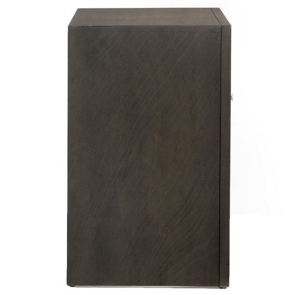 English Elm Grey Oak Two-Drawer Nightstand with Top Tray, Spacious Storage, Stylish Oak Finish for Bedroom (98) B062P181317
