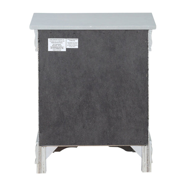 English Elm Platinum Classic 2-Drawer Nightstand for Small Bedrooms — Solid Pine Storage, Compact Elegant Design B062P181325