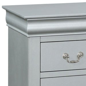 English Elm Platinum Classic 2-Drawer Nightstand for Small Bedrooms — Solid Pine Storage, Compact Elegant Design B062P181325
