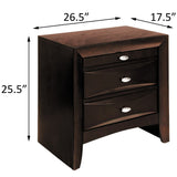 English Elm Espresso 2-Drawer Nightstand