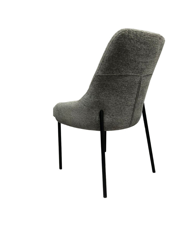 English Elm Upholstery Boucle Armless Dining Chairs Set of 2 with Iron Frame Modern Seating B091P183385