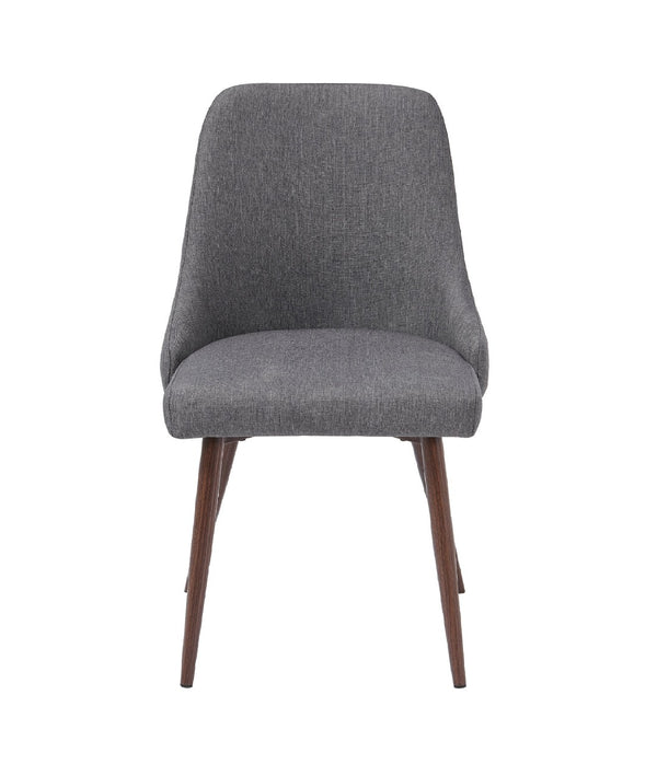 English Elm Upholstery Boucle Armless Dining Chairs Set of 2 with Iron Frame Modern Seating Dark Gray B091P183409