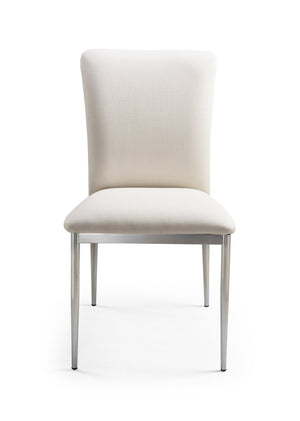 English Elm Contempory Faux Leatherette Dining Side Chairs with Chrome Legs Set of 4 Modern B091P183410