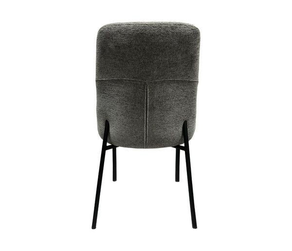 English Elm Upholstery Boucle Armless Dining Chairs Set of 2 with Iron Frame Modern Seating B091P183385