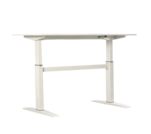 English Elm 47" Manual Height Adjustable Standing Desk White Steel Frame Home Office Workspace B091P183638