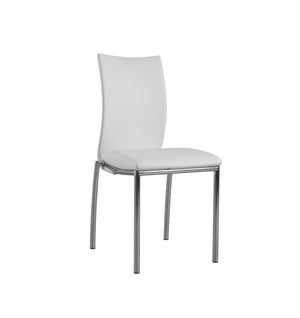 English Elm Contempory Faux Leatherette Dining Side Chairs with Chrome Legs Set of 4 Modern B091P183411