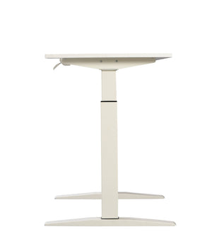 English Elm 47" Manual Height Adjustable Standing Desk White Steel Frame Home Office Workspace B091P183638