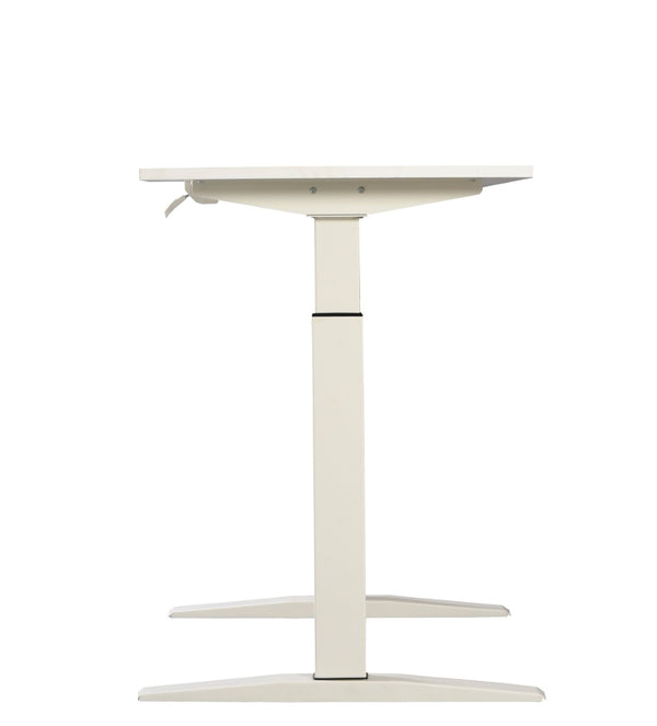 English Elm 47" Manual Height Adjustable Standing Desk White Steel Frame Home Office Workspace B091P183638