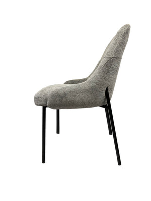 English Elm Upholstery Boucle Armless Dining Chairs Set of 2 with Iron Frame Modern Seating B091P183385