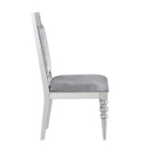 English Elm Grey and Platinum Upholstered Side Chairs (Set Of 2)