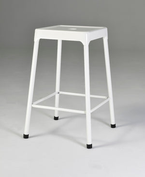 English Elm Counter Stools Set of 2 Powder Coated Steel with Footrest for Kitchen Islands B091P184053