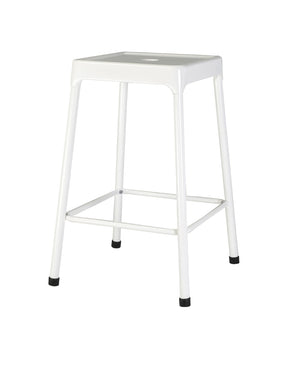 English Elm Counter Stools Set of 2 Powder Coated Steel with Footrest for Kitchen Islands B091P184053