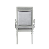 English Elm Grey and Platinum Upholstered Arm Chairs (Set Of 2)