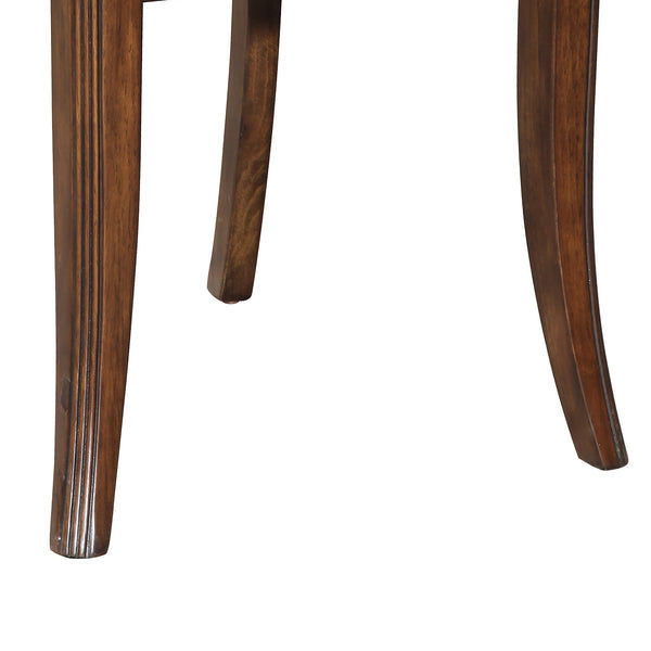 English Elm Brown Microfiber Cross Back Arm Chairs Set Of 2 – Stylish, Durable Seating For Dining & Relaxation B062P182698