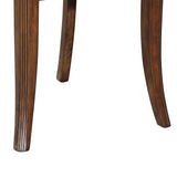 English Elm Brown and Dark Walnut Cross Back Arm Chairs (Set Of 2)