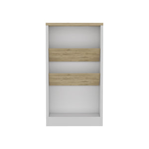 English Elm Syrah Multicolor Kitchen Island with Wide Durable Top, Bottle Display Shelves & Low Storage Shelf B070102697