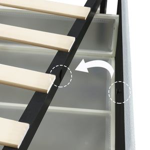 English Elm Anda Queen Boucle Upholstered Platform Bed with 4 Dust‑Proof Drawers, Tufted Headboard, 1000LB Capacity B083P152011