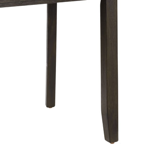 English Elm Distressed Walnut Ladder Back Side Chairs Set of 2 — Rustic Solid Acacia Dining Chairs with Tapered Legs, Timeless Charm B062P182729