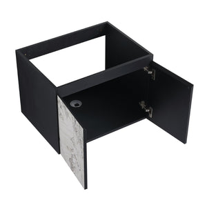 English Elm 24'' Floating Wall-Mounted Bathroom Vanity With Ceramic Sink, Soft-Close Doors & Modern Design P5 W999S00173-GIGA