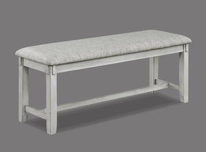 English Elm Rustic Farmhouse Rectangular Dining Set Six Seat X-back Chairs Driftwood Finish B011S00896