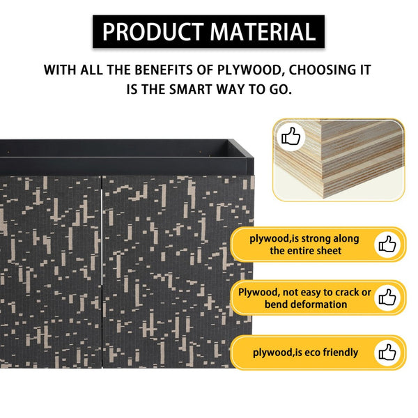 English Elm 24'' Floating Wall-Mounted Bathroom Vanity With Ceramic Sink, Soft-Close Doors & Modern Design P1 W999S00172-GIGA